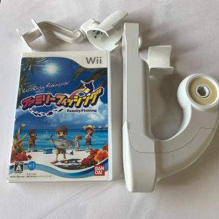 バンダイ(BANDAI)のファミリーフィッシングWii竿コン付き(家庭用ゲームソフト)