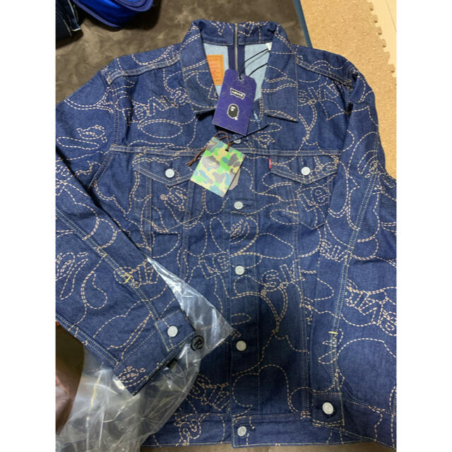 Gジャン/デニムジャケット激レア2XL新品！【 BAPE X LEVI’S 】CAMOトラックジャケット