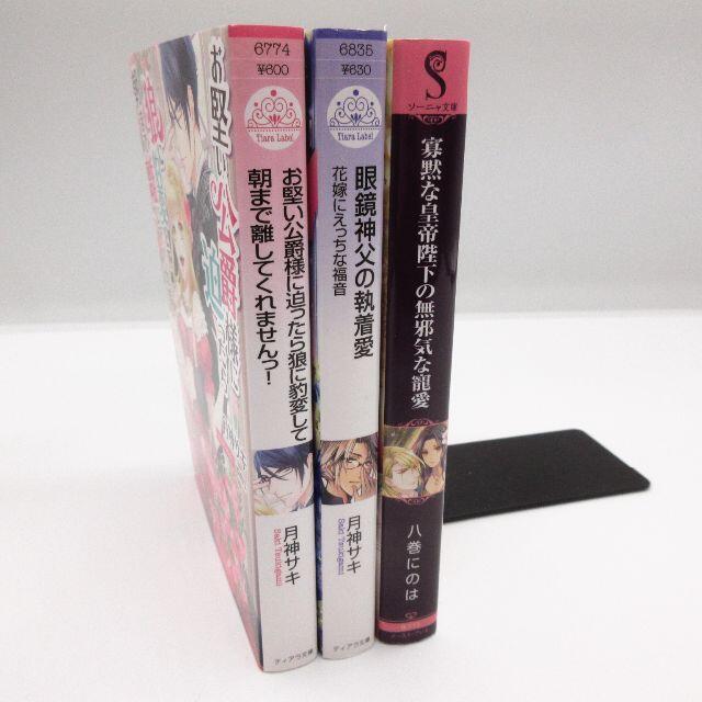 美品 月神サキ 八巻にのは 3冊セット 眼鏡神父の執着愛 文庫 小説 ラノベ エンタメ/ホビーの本(文学/小説)の商品写真