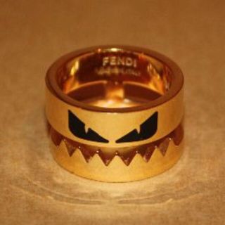 フェンディ(FENDI)のFENDI/Metal Logo Rings/M/15号(リング(指輪))