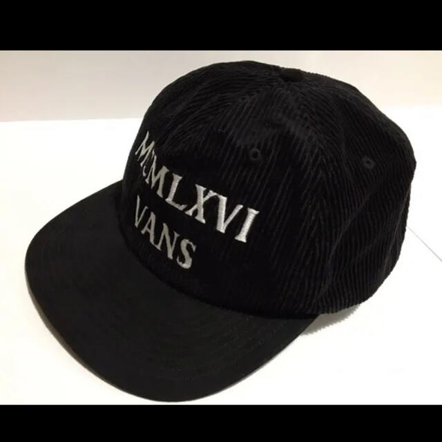 VANS(ヴァンズ)のVANS バンズ　キャップ　コーデュロイ　ブラック メンズの帽子(キャップ)の商品写真