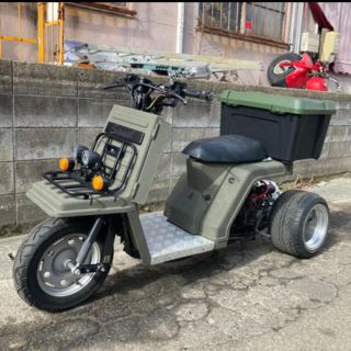 宮城県仙台市！ホンダ ジャイロX ミリタリーカスタム ロンホイ ミニカー 自賠責