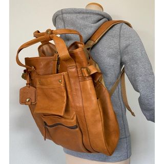 ポーター(PORTER)のPORTER/リュック/コラボ/バッグ/ユニオン/キャスター/限定/レザー/美品(リュック/バックパック)