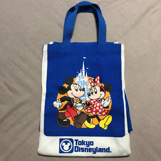 東京ディズニーランド 25周年 トートバッグ 復刻 青 ブルー | フリマアプリ ラクマ