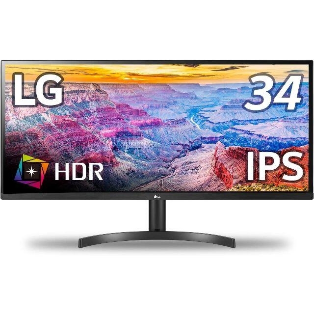 LG ウルトラワイド モニタ ディスプレイ 34WL500-B 34/21:9