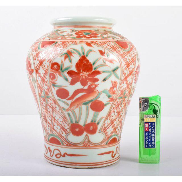 中国 R3302の通販 by takaryo123's shop｜ラクマ 赤絵 花鳥文瓶 C 国産大得価