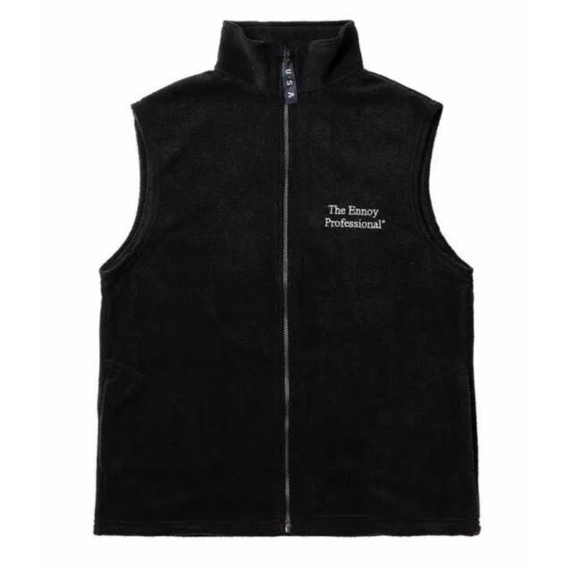 トップスEnnoy  FLEECE VEST BLACK  L