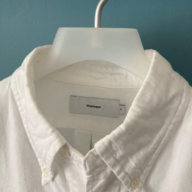1LDK SELECT(ワンエルディーケーセレクト)のグラフペーパー　BDシャツ　白　サイズ２ メンズのトップス(シャツ)の商品写真