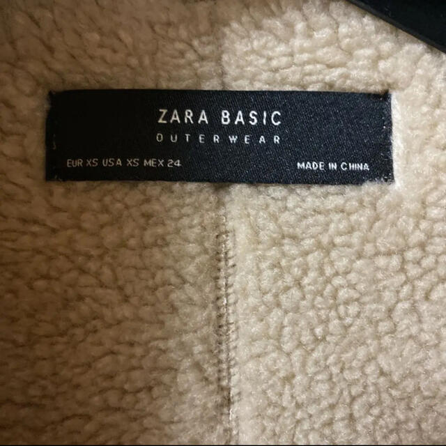 ZARA(ザラ)のZARA【美品】ムートンコート ジャケット ボア ブルゾン ライダース レディースのジャケット/アウター(ムートンコート)の商品写真