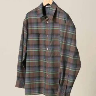 コモリ(COMOLI)のAURALEE SUPER LIGHT WOOL CHECK SHIRTS(シャツ)