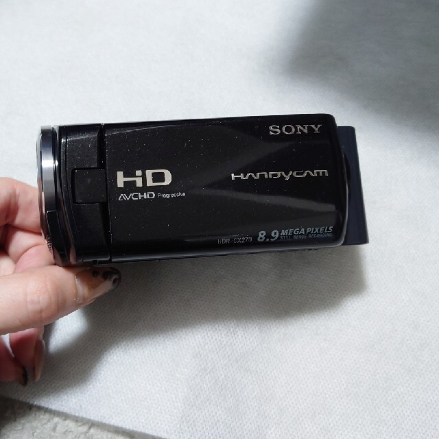 SONY(ソニー)の値下げ　SONY　ビデオカメラ　HDR-CX270V　ブラック　黒　バッテリー付 スマホ/家電/カメラのカメラ(ビデオカメラ)の商品写真