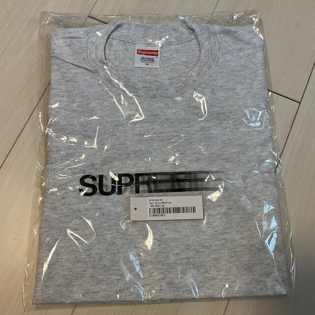 人気のファッションブランド！ logo motion Supreme - Supreme tee Mサイズ grey Tシャツ/カットソー(半袖/袖なし)