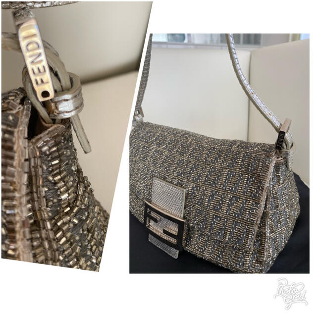 FENDI(フェンディ)のフェンディー　FENDI 総ビーズ　高級MINIマンマバッグ レディースのバッグ(ハンドバッグ)の商品写真