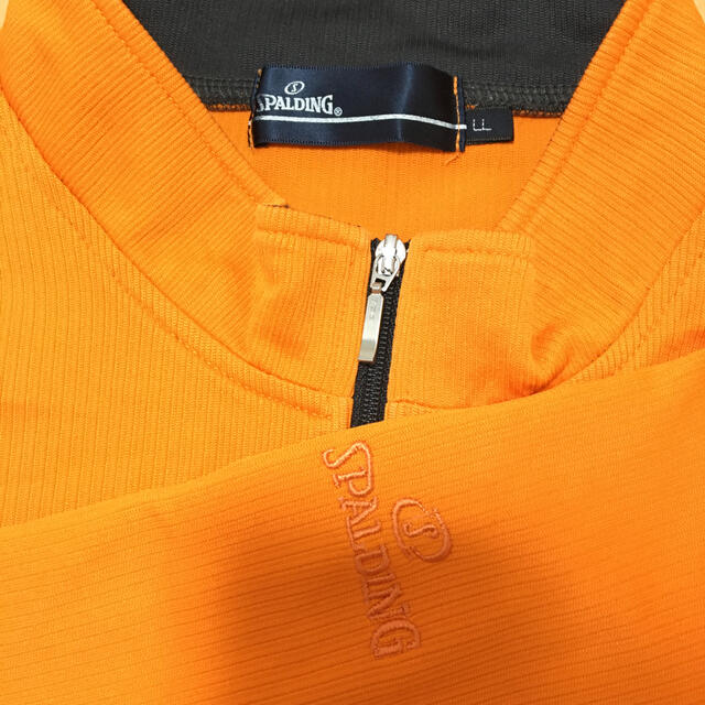 SPALDING(スポルディング)のSPALDING 長袖ジャージ オレンジ LLサイズ メンズのトップス(Tシャツ/カットソー(七分/長袖))の商品写真