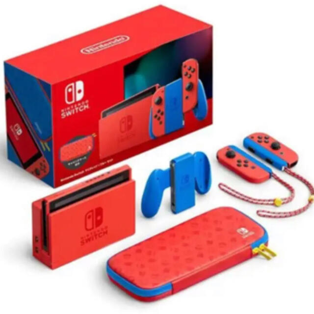 Nintendo switch  本体　マリオレッド×ブルー　新品　未開封