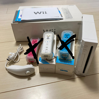 ウィー(Wii)のNintendo Wii RVL-S-WD 本体、リモコン1台付き(家庭用ゲーム機本体)