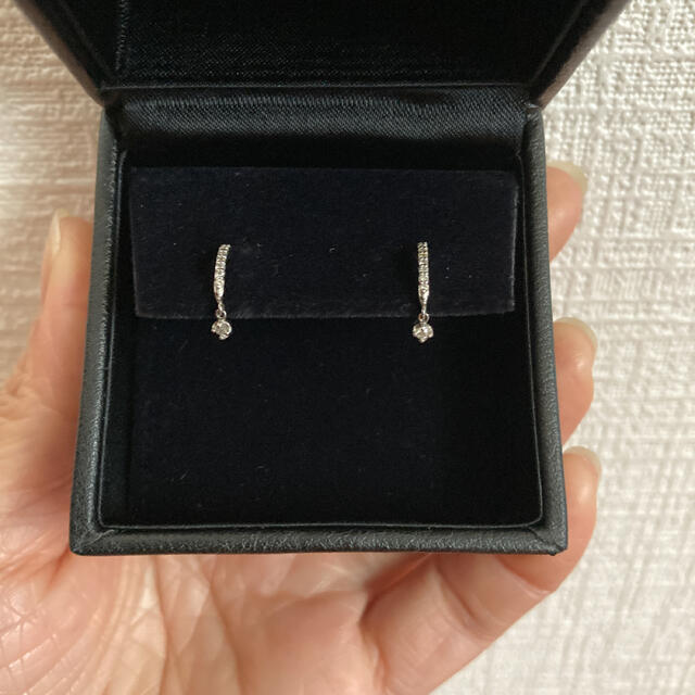 ダイヤモンド スウィング ピアス PT900アクセサリー