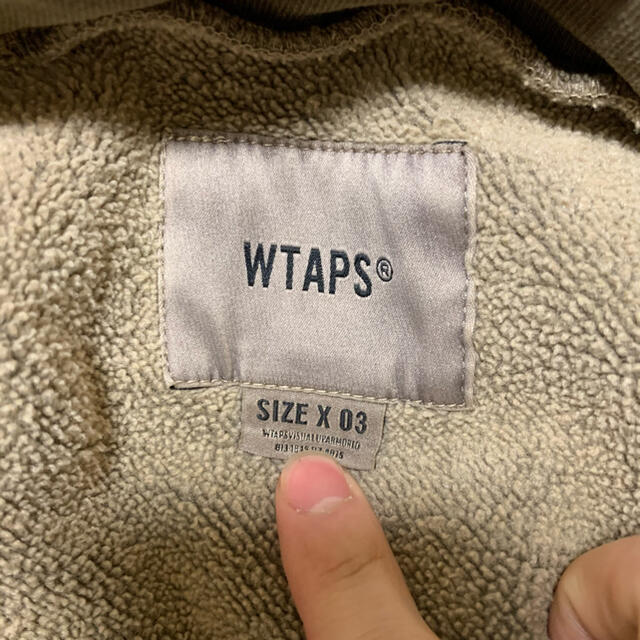 【美品】WTAPS ウォッシュド　ヘンリーネックパーカー　ブラウン 1