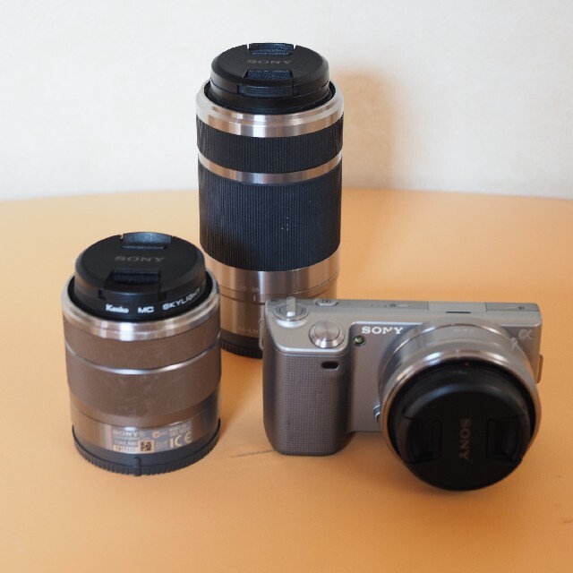 中古 通販 NEX-5+ レンズ3本 ミラーレス一眼 カメラ スマホ/家電 ...