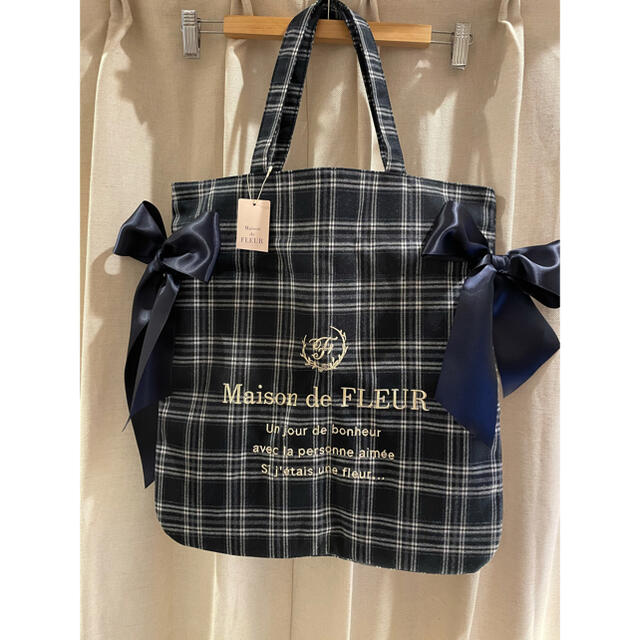 Maison de FLEUR - ☆Maison de FLEUR ダブルリボントートバッグ