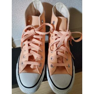 コンバース(CONVERSE)のCONVERSE ハイカット　ライトオレンジ　5H(24.5㎝)(スニーカー)