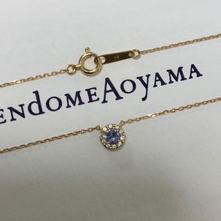 ヴァンドームアオヤマ(Vendome Aoyama)のヴァンドーム青山　タンザナイト　ダイヤモンド　ネックレス　未使用に近い(ネックレス)