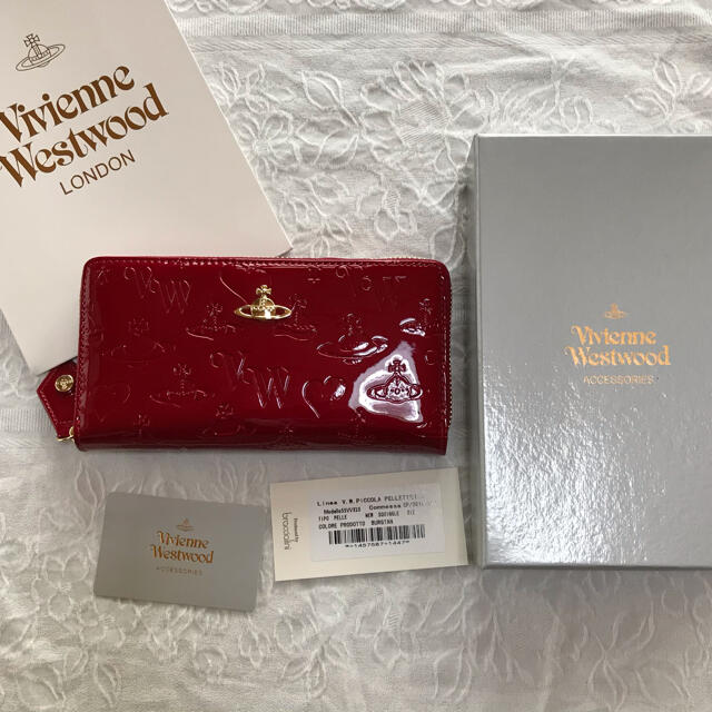 kuma♡様専用ヴィヴィアン・ウエストウッド 長財布 赤 型押し 新品