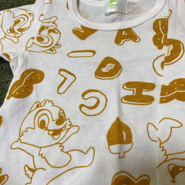 Disney(ディズニー)の【美品】長袖 Tシャツ チップとデール 男女兼用 80 キッズ/ベビー/マタニティのベビー服(~85cm)(Ｔシャツ)の商品写真