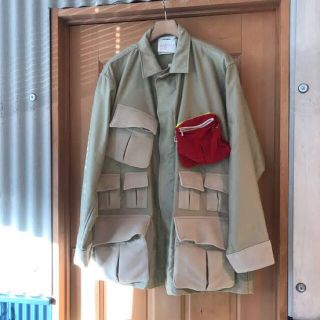 DIGAWEL - DIGAWEL POCKET SHIRT JACKET BEIGEの通販 by MJ's shop