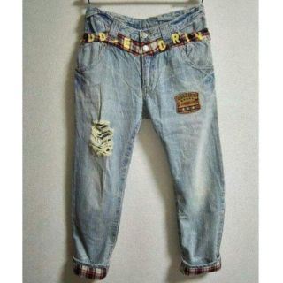 美品　USED加工ダメージデニムパンツ(デニム/ジーンズ)