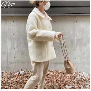 【新品・未使用】Vennparm mohair cocoon coat