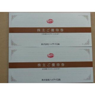 ハイディ日高　株主優待券　20,000円分(レストラン/食事券)