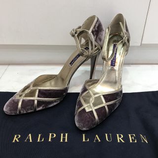 ラルフローレン(Ralph Lauren)のラルフローレン　パンプス　スエード　メタリック　24cm(ハイヒール/パンプス)