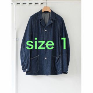 コモリ(COMOLI)のcomoli デニムワークジャケット　size1(Gジャン/デニムジャケット)