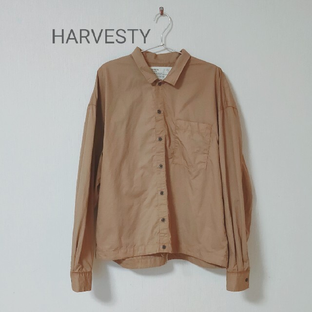 HARVESTYシャツブルゾン ベージュ サイズ2