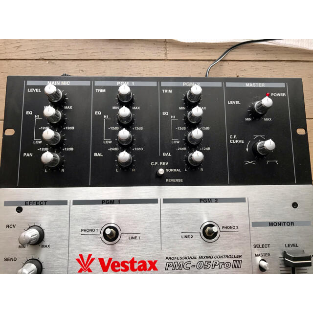 美品　Vestax DJミキサー　PMC-05ProIII  楽器のDJ機器(DJミキサー)の商品写真