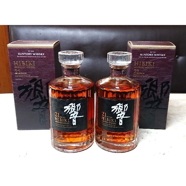 響 21年 700ml 1本山崎 18年 700m 2本 箱付