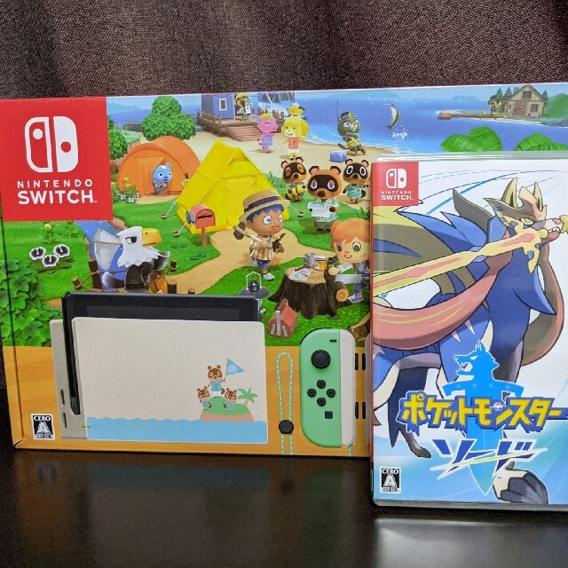 Nintendo Switch　どうぶつの森+ポケモンソード