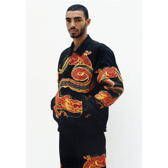 メンズ[L] Supreme Dragon Work Jacket Black