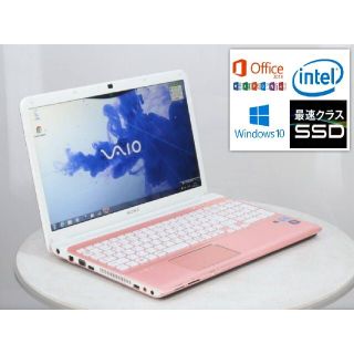 ソニー(SONY)の最新オフィス＆最速SSD搭載☆可愛いピンクのSONY SVE15135CJP☆(ノートPC)