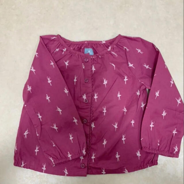 babyGAP(ベビーギャップ)の【訳あり品‼️】babygap 女の子　トップス　シャツ　長袖　95 2才 キッズ/ベビー/マタニティのキッズ服女の子用(90cm~)(ブラウス)の商品写真