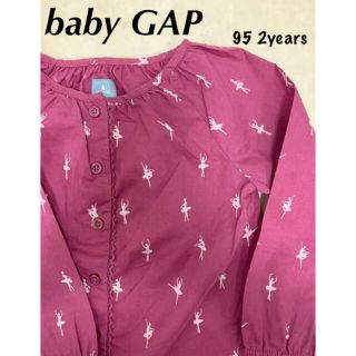 ベビーギャップ(babyGAP)の【訳あり品‼️】babygap 女の子　トップス　シャツ　長袖　95 2才(ブラウス)