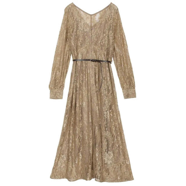 Ameri VINTAGE(アメリヴィンテージ)のベルト有 2way layla lace dress  Ameri アメリ レディースのワンピース(ロングワンピース/マキシワンピース)の商品写真