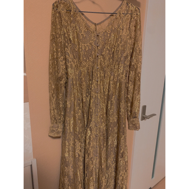 Ameri VINTAGE(アメリヴィンテージ)のベルト有 2way layla lace dress  Ameri アメリ レディースのワンピース(ロングワンピース/マキシワンピース)の商品写真