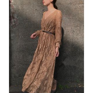 アメリヴィンテージ(Ameri VINTAGE)のベルト有 2way layla lace dress  Ameri アメリ(ロングワンピース/マキシワンピース)