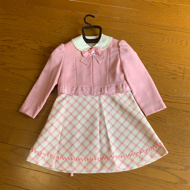 120 センチのフォーマル　美佳さん専用 キッズ/ベビー/マタニティのキッズ服女の子用(90cm~)(ドレス/フォーマル)の商品写真