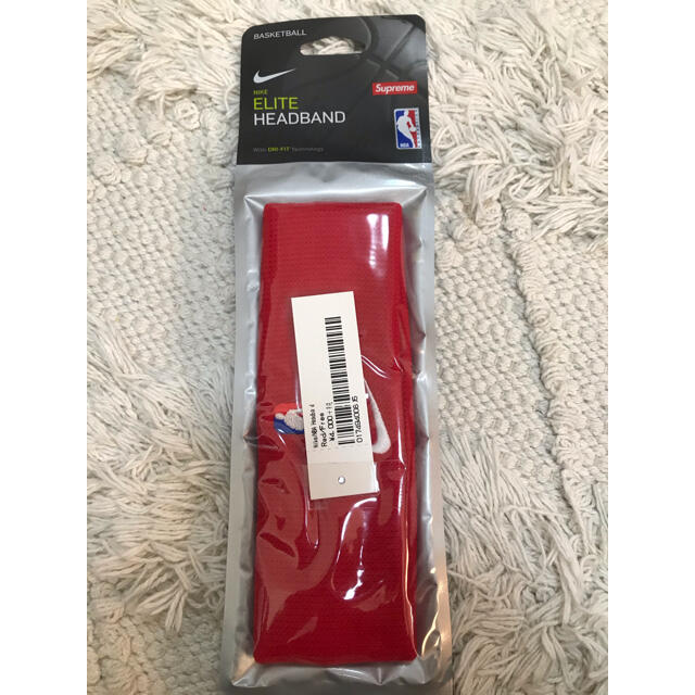 新品未使用　supreme 19ss nike nba headband red