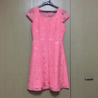 プロポーションボディドレッシング(PROPORTION BODY DRESSING)のプロポーションボディドレッシング  ピンクフラワーカット ワンピース 花柄(ひざ丈ワンピース)