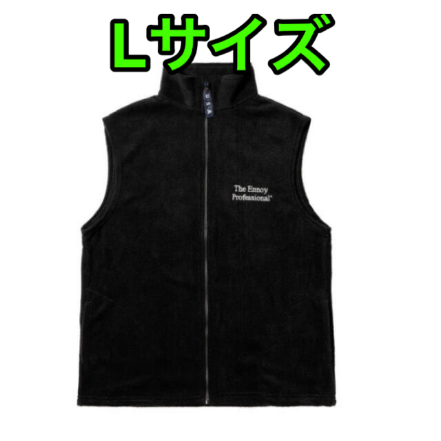 700fill fleece vest フリースベスト L BLACK