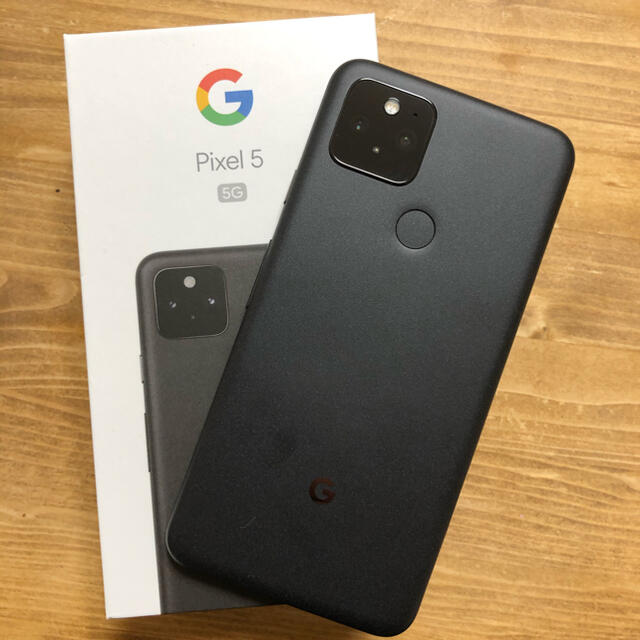 スマートフォン本体Google pixel 5 5G Just Black 128GB ピクセル5